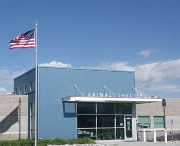 View of the PG animal control building